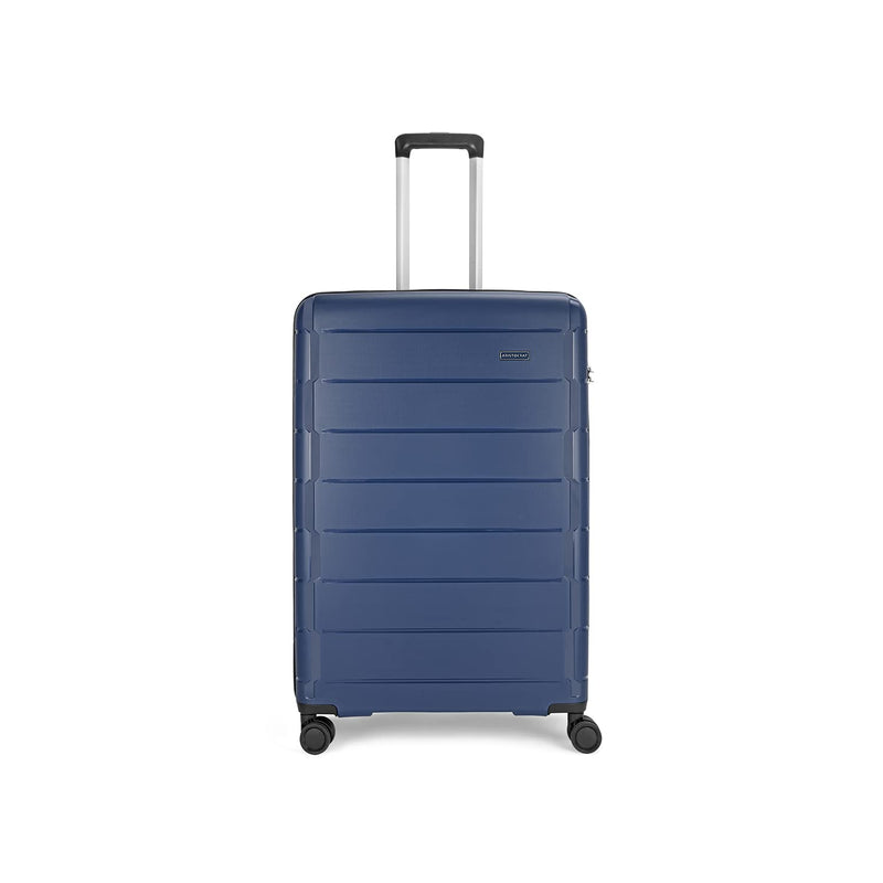 Jude 56cm Polypropylene Hardsided Cabin Luggage 8W Blue Strolley