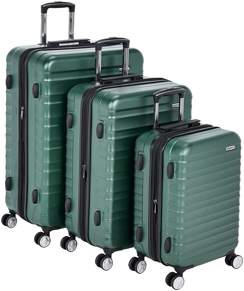 Spinner Luggage with Built-In TSA Lock – 3-Piece Set (21″, 26″, 30″), Green